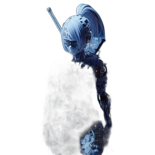 robot, staff, creature, sword, concept art, fantasy art, 3d render, comic book art transparent PNG cut-out