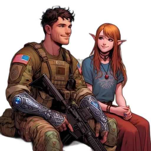 weapon, jacket, comic book art, concept art, pixel art, cyberpunk, outer space, fire transparent PNG cut-out