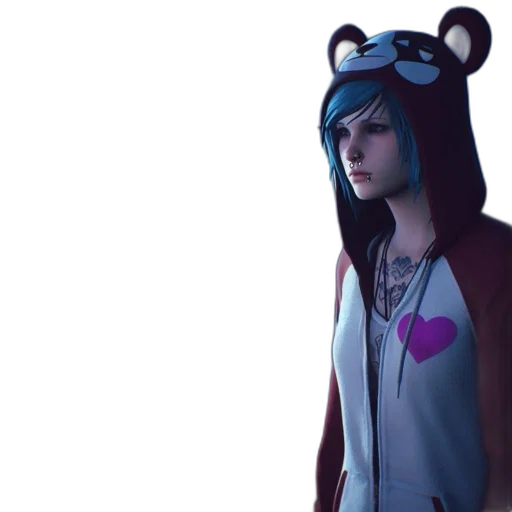 jacket, creature, face, mask, concept art, 3d render, pixel art, cyberpunk transparent PNG cut-out