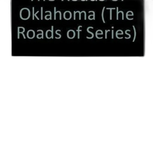 roads, oklahoma, book, cover, black, background, white, text transparent PNG cut-out