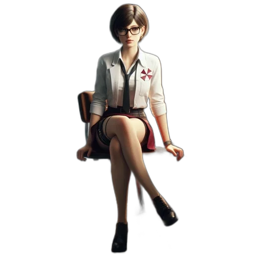 staff, dress, jacket, concept art, pixel art, 3d render, photorealistic, lab-like transparent PNG cut-out