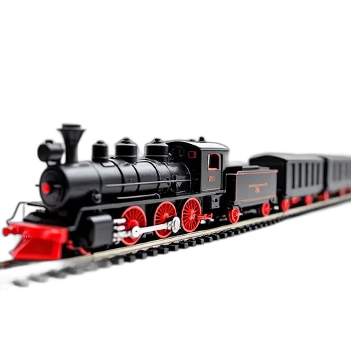 weapon, 3d render, concept art, photorealistic, toy, train, set, black transparent PNG cut-out