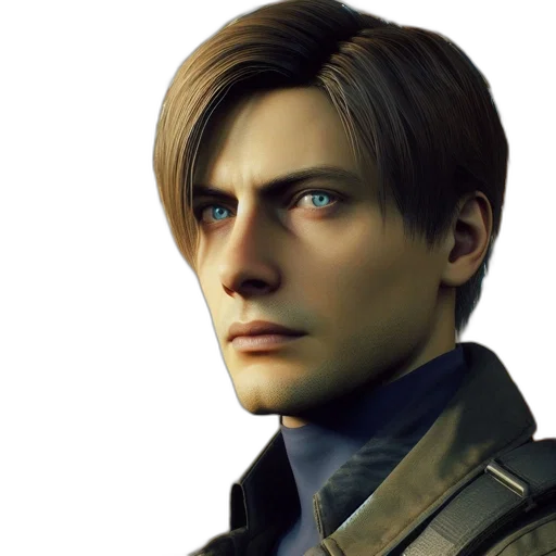face, jacket, photorealistic, 3d render, concept art, man, blue, eyes transparent PNG cut-out