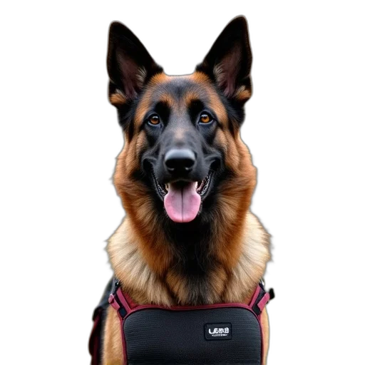 staff, animal, jacket, face, cyberpunk, dog, training, vest transparent PNG cut-out