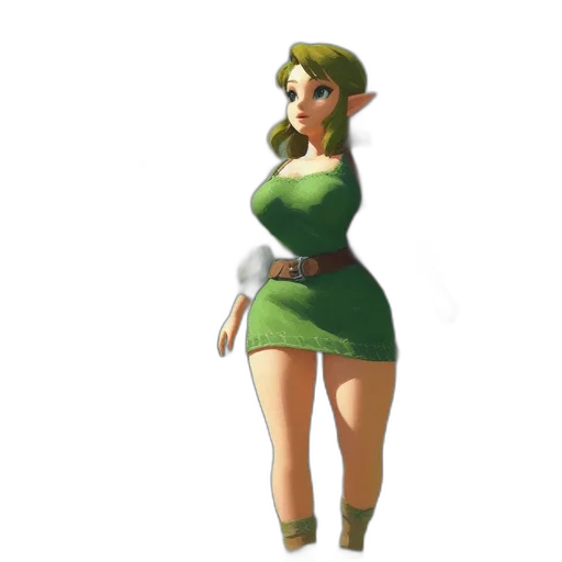 dress, staff, weapon, concept art, 3d render, fantasy art, pixel art, green transparent PNG cut-out