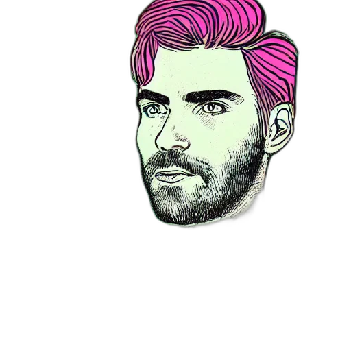 jacket, hair, face, mask transparent PNG cut-out
