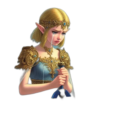 staff, crown, sword, dress, fantasy art, concept art, pixel art, 3d render transparent PNG cut-out