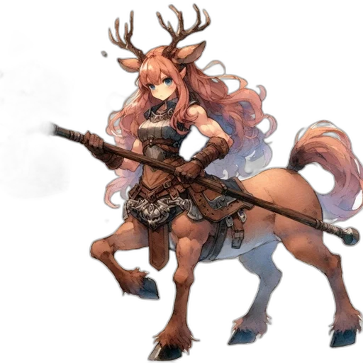 animal, weapon, staff, creature, concept art, fantasy art, anime, pixel art transparent PNG cut-out