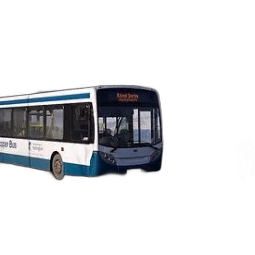car, staff, 3d render, photorealistic, concept art, white, blue, bus transparent PNG cut-out