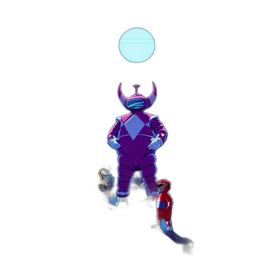robot, creature, mask, staff, concept art, pixel art, 3d render, comic book art transparent PNG cut-out