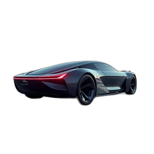 car, 3d render, concept art, photorealistic transparent PNG cut-out