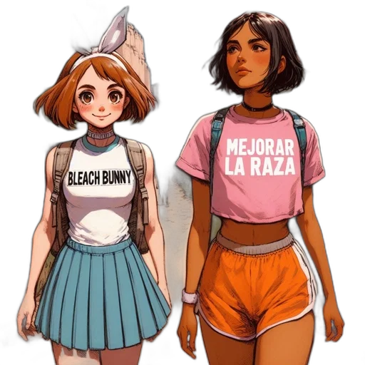 dress, concept art, vaporwave, comic book art, pixel art, pastel, monochrome, neon transparent PNG cut-out