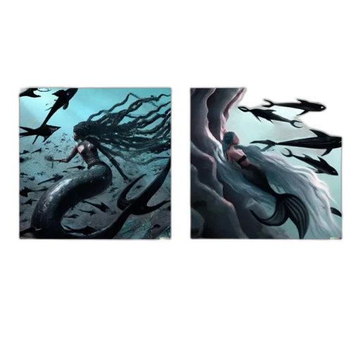 dragon, creature, concept art, fantasy art, comic book art, pixel art, underwater, fog transparent PNG cut-out