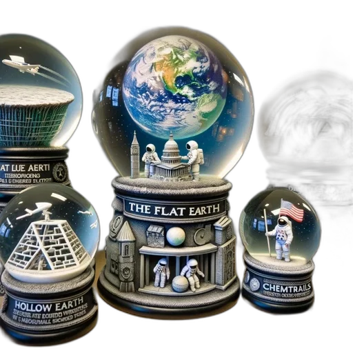 photorealistic, outer space, collection, snow, globes, featuring, unique, designs transparent PNG cut-out
