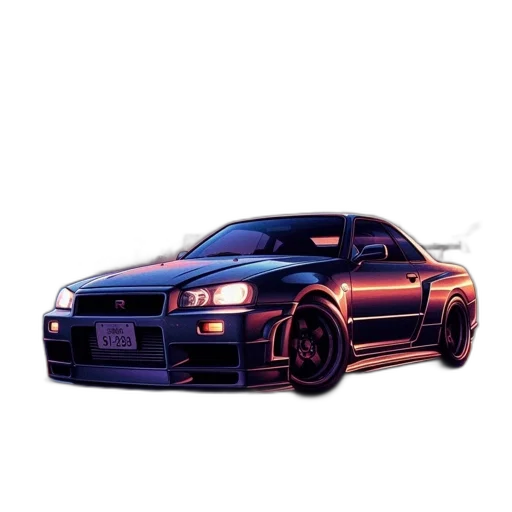 car, weapon, photorealistic, 3d render transparent PNG cut-out