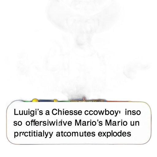 mask, concept art, vaporwave, fiery, backdrop, luigi, his, iconic transparent PNG cut-out