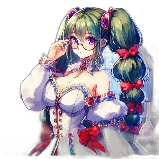 staff, dress, jewelry, flower, pixel art, anime, fantasy art, concept art transparent PNG cut-out