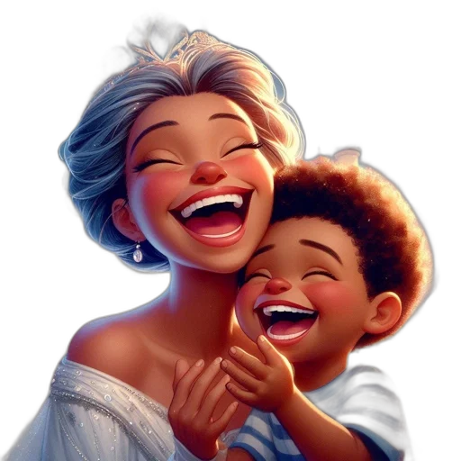 crown, photorealistic, concept art, cartoon, comic book art, joyful, scene, featuring transparent PNG cut-out
