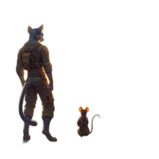 animal, staff, creature, weapon, concept art, 3d render, pixel art, fantasy art transparent PNG cut-out