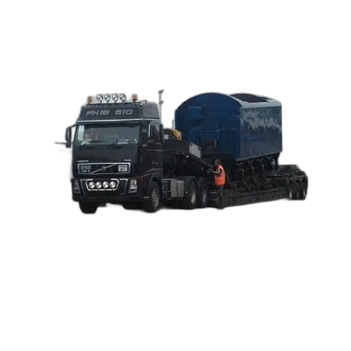 weapon, 3d render, concept art, large, black, truck, number, fh16 transparent PNG cut-out