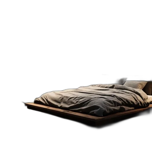furniture, 3d render, photorealistic, concept art, earth tones, bedroom, nature-themed, design transparent PNG cut-out