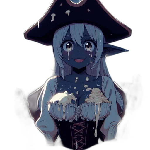 mask, hat, staff, dress, concept art, anime, fantasy art, pixel art transparent PNG cut-out