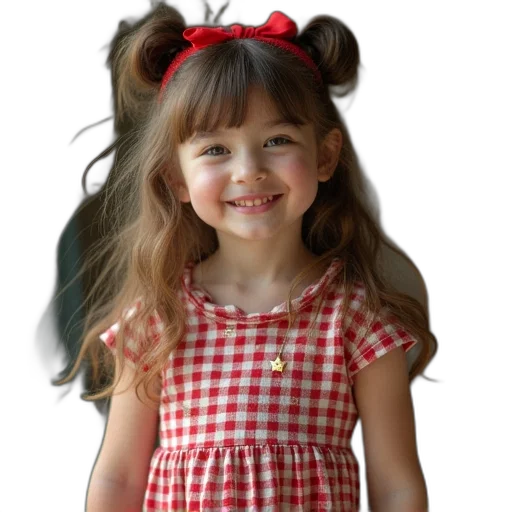 dress, face, photorealistic, 3d render, oil painting, red, american, girl transparent PNG cut-out
