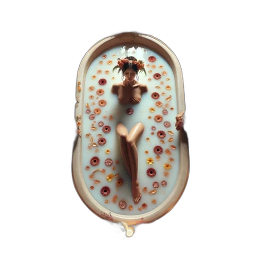 jewelry, food, 3d render, concept art, underwater, elegant, room, woman transparent PNG cut-out