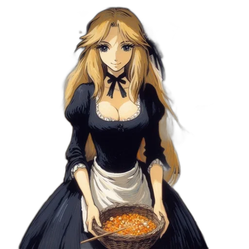 dress, food, pixel art, concept art, fantasy art, anime, dark, young transparent PNG cut-out