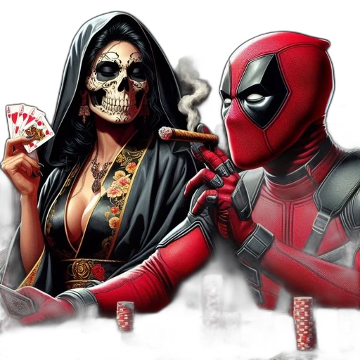 comic book art, concept art, fantasy art, photorealistic, fire, two, individuals, one transparent PNG cut-out