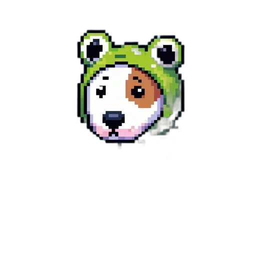 animal, staff, creature, hat, pixel art, concept art, anime, cartoon transparent PNG cut-out