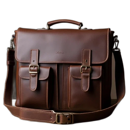 earth tones, genuine, leather, men, chest, pack, messenger, bag transparent PNG cut-out