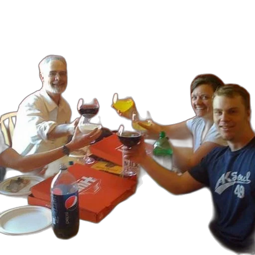 staff, bottle, food, oil painting, 3d render, photorealistic, group, people transparent PNG cut-out