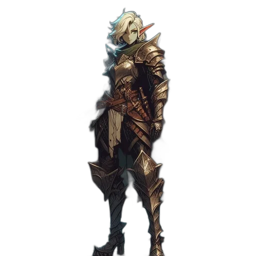 staff, sword, creature, mask, concept art, fantasy art, pixel art, cyberpunk transparent PNG cut-out
