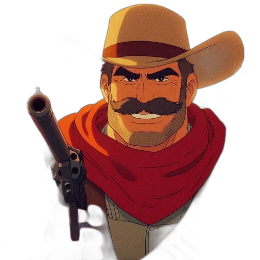 weapon, staff, hat, concept art, pixel art, comic book art, cartoon, stylized transparent PNG cut-out