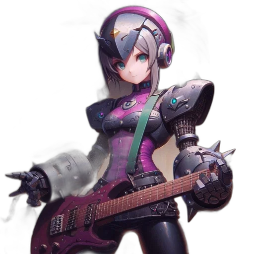 robot, weapon, staff, sword, concept art, cyberpunk, 3d render, fantasy art transparent PNG cut-out