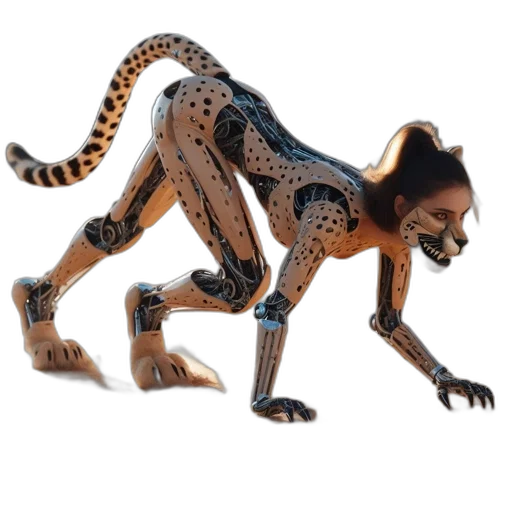 animal, creature, robot, dragon, concept art, 3d render, fantasy art, photorealistic transparent PNG cut-out