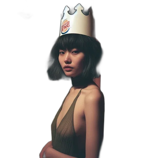 crown, hat, dress, staff, concept art, photorealistic, fantasy art, pixel art transparent PNG cut-out