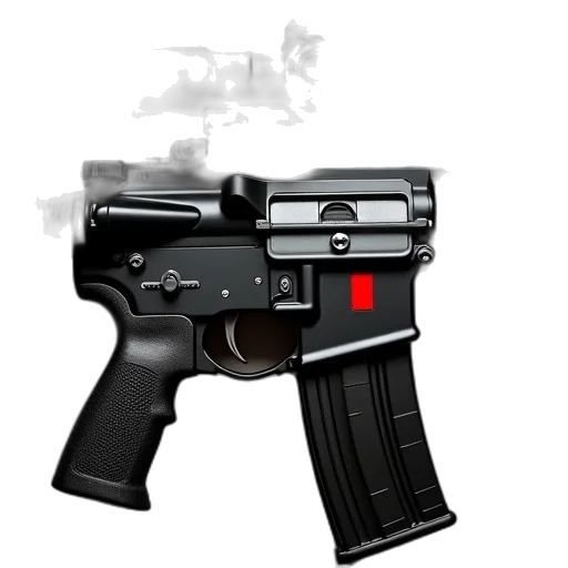 weapon, staff, 3d render, concept art, photorealistic, pixel art, black, airsofte transparent PNG cut-out