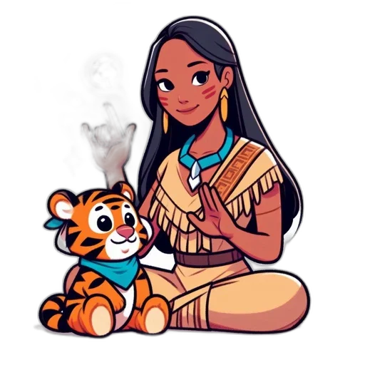pixel art, concept art, cartoon, fantasy art, fire, image, features, young transparent PNG cut-out