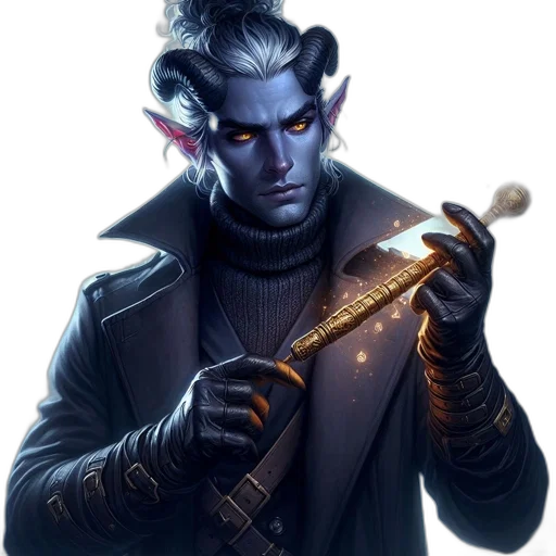 staff, fantasy art, concept art, comic book art, dark, blue, male, figure transparent PNG cut-out