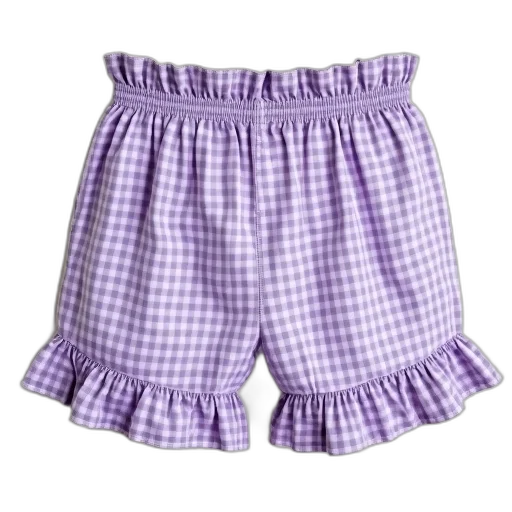 dress, pastel, purple, white, gingham, cotton, boxers, ruffle transparent PNG cut-out