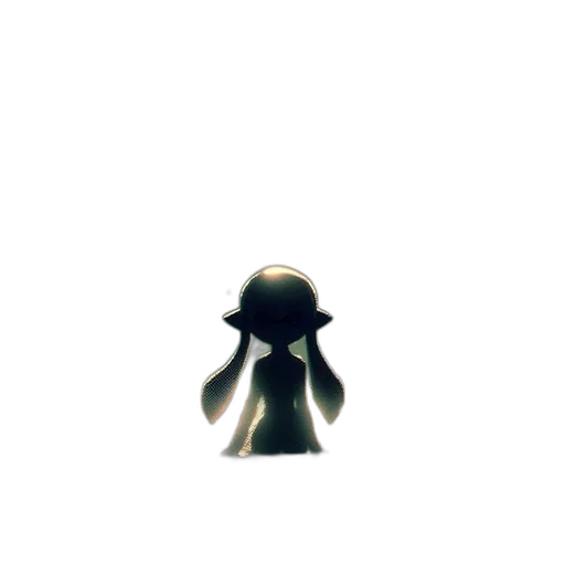 hat, creature, mask, staff, pixel art, 3d render, concept art, anime transparent PNG cut-out