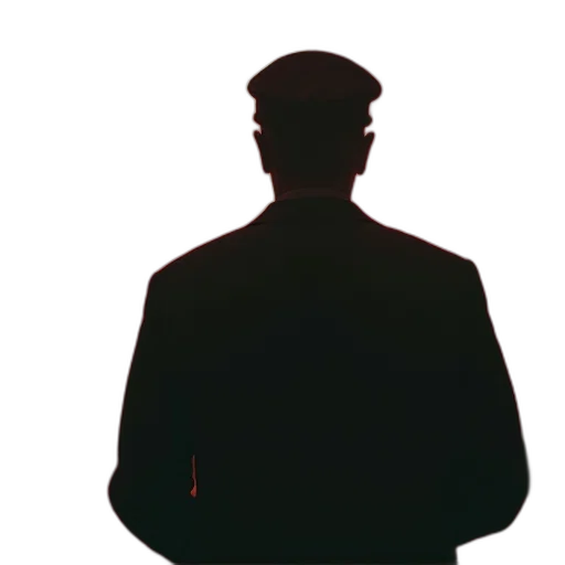 jacket, staff, face, hat transparent PNG cut-out