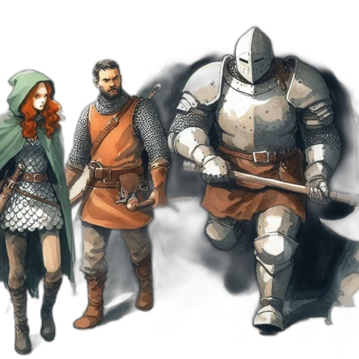 sword, weapon, concept art, fantasy art, comic book art, 3d render, earth tones, monochrome transparent PNG cut-out