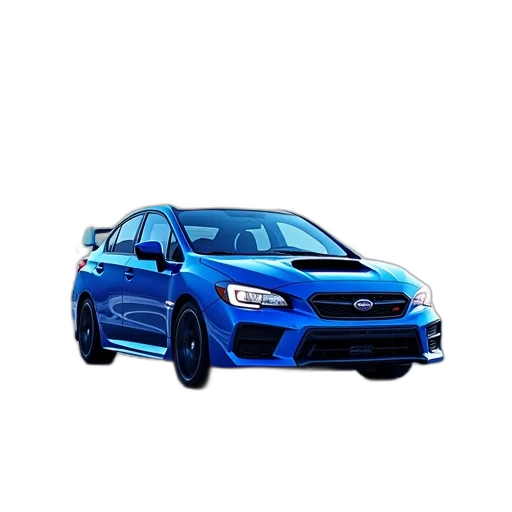 car, 3d render, photorealistic, pixel art transparent PNG cut-out