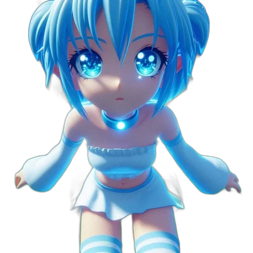 robot, jewelry, staff, creature, 3d render, anime, concept art, cartoon transparent PNG cut-out