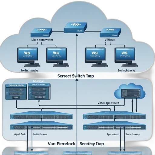 diagram, using, vlans, switchbacks transparent PNG cut-out