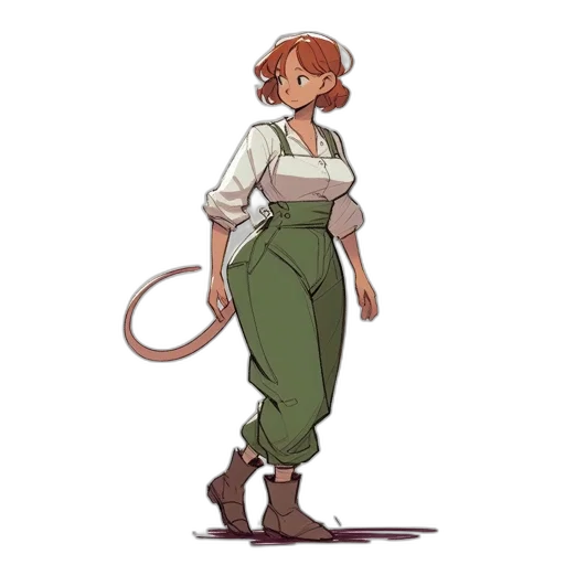 staff, jacket, creature, dress transparent PNG cut-out