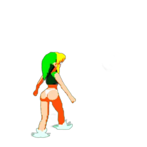 creature, hat, shoes, jacket, 3d render, concept art, pixel art, cartoon transparent PNG cut-out